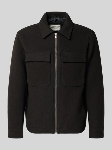 JACK & JONES Premium Overhemdjack met borstzakken, model 'RUSSEL' Donkerbruin - 2