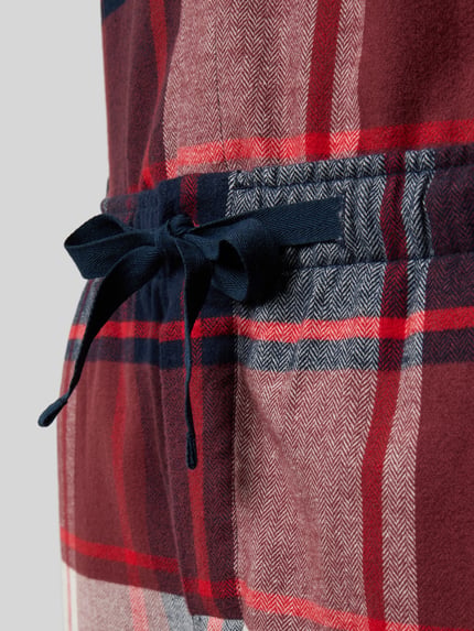 SCHIESSER Pyjama mit Brusttasche und Knopfleiste Bordeaux 2