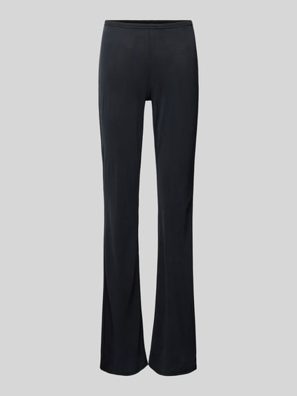 Weekday Flared Cut Stoffhose mit elastischem Bund Modell 'Bea' BLACK 2