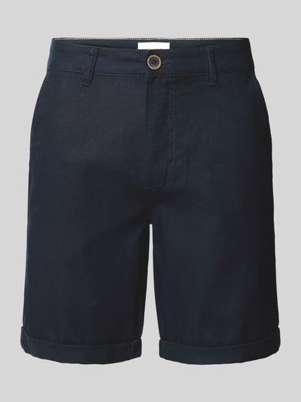 Blend Korte chino van linnenmix Zwart - 2