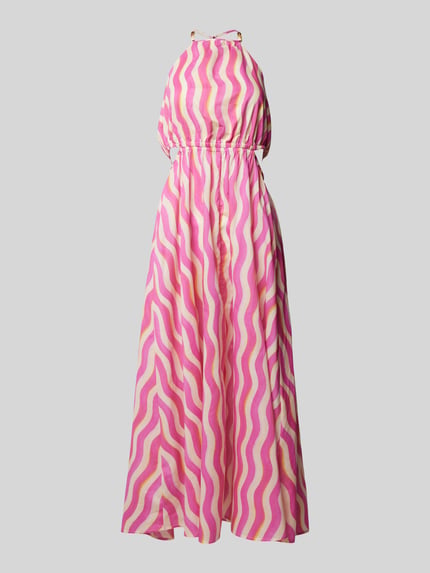 MANGO Midikleid mit Neckholder Modell 'IBIZA' Pink 2