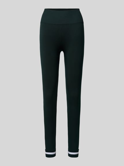 The Upside Legginsy o kroju regular fit z szerokim pasem Ciemnozielony 1
