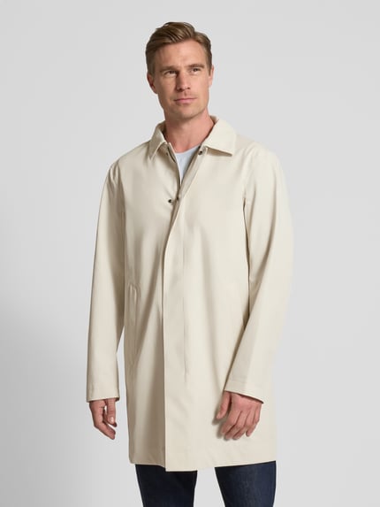 JOOP! COLLECTION Lange jas met platte kraag, model 'Dillon' Beige - 4