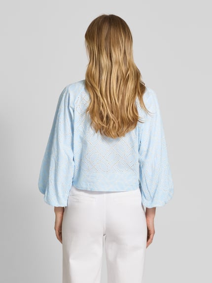 Christian Berg Woman Relaxed fit blouse met 3/4-mouwen Bleu - 5