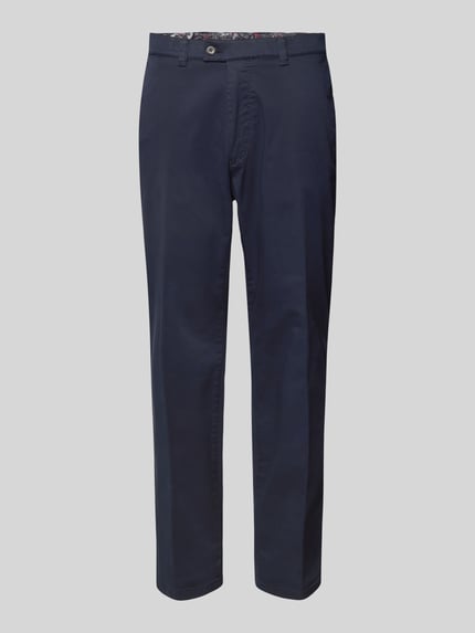 EUREX by Brax comfort fit stoffen broek met Franse steekzakken model 'JIM' Marineblauw - 2