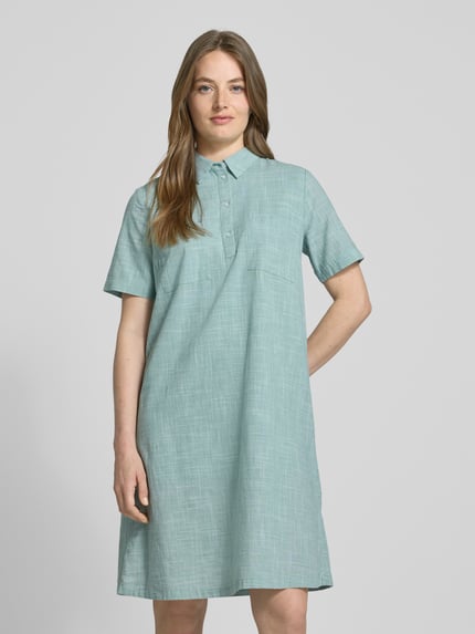 Tom Tailor Blusenkleid aus reiner Baumwolle Mint 4