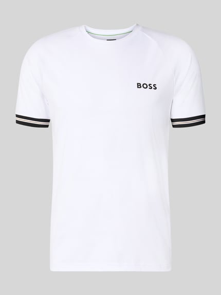 BOSS Green regular fit T-shirt met labelprint model 'TOC SERVE 2' Wit - 2