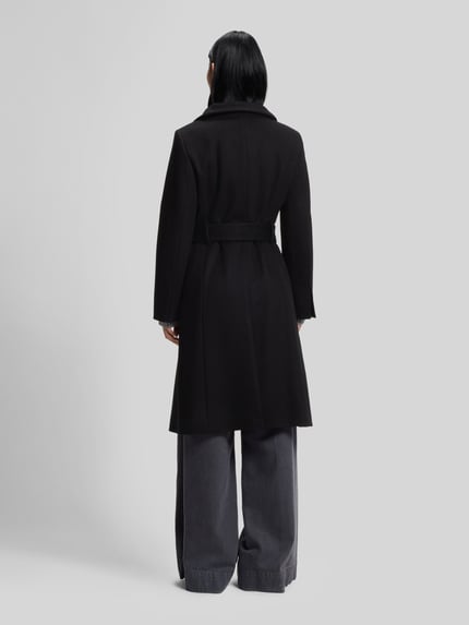 BOSS Regular Fit Mantel aus Woll-Kaschmir-Mix Modell 'Calegan' Black 5