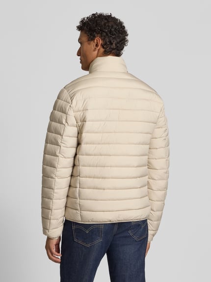 Save The Duck Gewatteerd jack met tweewegrits model 'ERION' Beige - 5