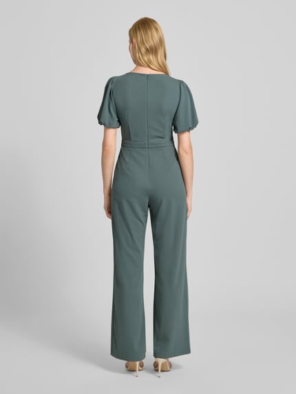 SWING Jumpsuit met taillepas Groen - 5