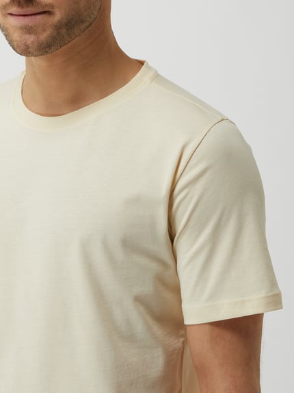 SCHIESSER T-Shirt mit Rundhalsausschnitt Modell 'Hannes' Ecru 3