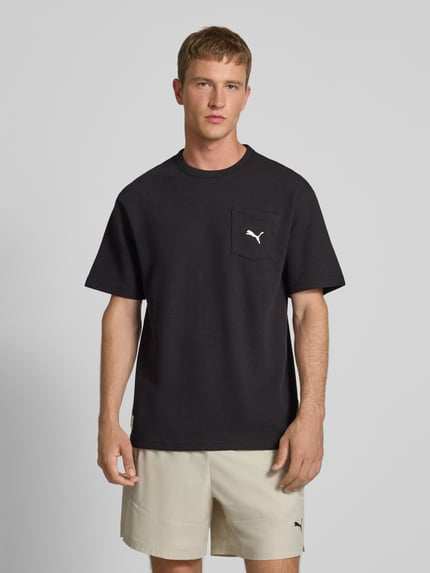 PUMA Performance Relaxed Fit T-Shirt mit Brusttasche Black 4