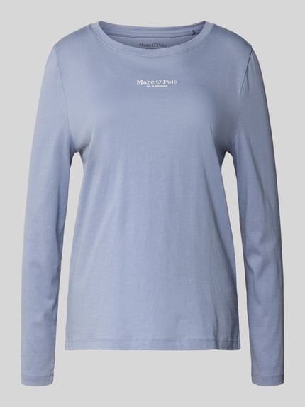 Marc O'Polo Regular fit pyjamatop van zuiver katoen Bleu - 1