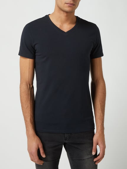Casual Friday T-Shirt mit Stretch-Anteil Modell 'Lincoln' Marine 4