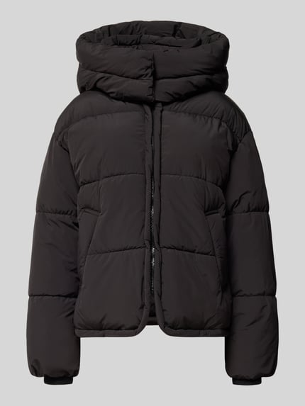 ONLY Regular fit gewatteerd jack met capuchon, model 'CORNELIA' Zwart - 2
