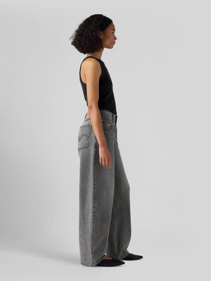 Levi's® Regular Fit Baggy Jeans mit High Waist Anthrazit 3
