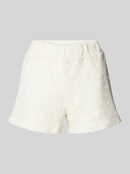 Jake*s Casual Bermudas mit elastischem Bund Offwhite 2