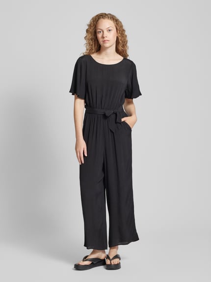 Tom Tailor Denim Jumpsuit mit gelegten Falten Black 4