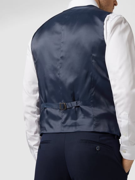 MCNEAL Slim Fit Weste mit Webmuster Marine 3