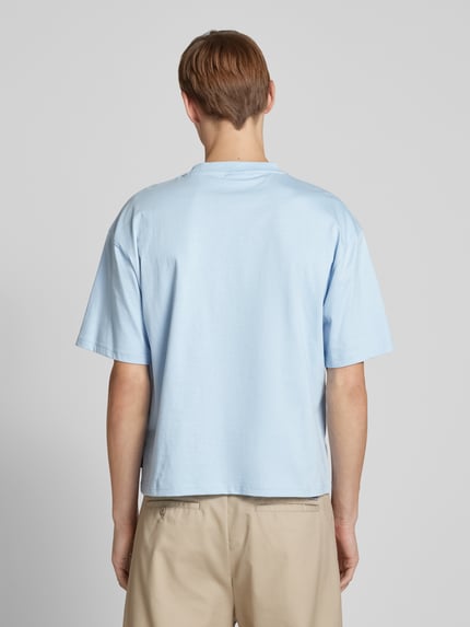Karl Kani T-Shirt mit Label-Print Hellblau 5
