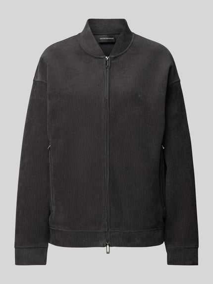 Emporio Armani Sweatjacke mit Stehkragen Anthrazit 2