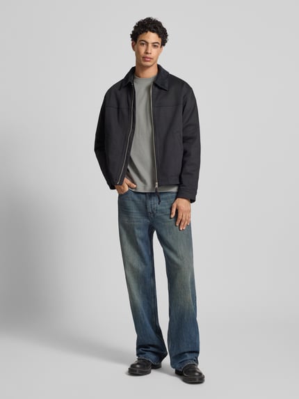 G-Star RAW T-shirt met labelprint Lichtgrijs - 1
