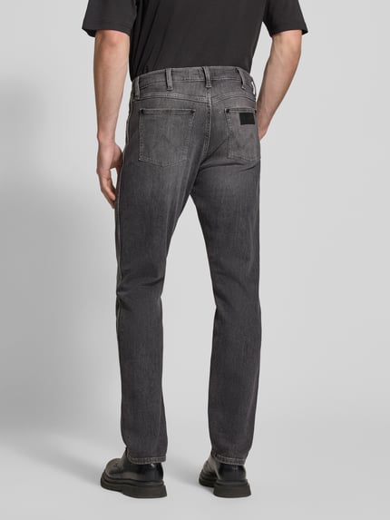 Wrangler Jeansy o kroju tapered fit z mieszanki bawełny model 'Redford' Grafitowy 5