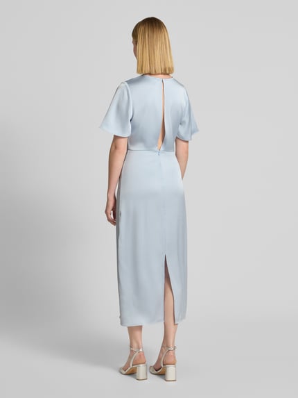 Samsøe Samsøe Maxi-jurk met ronde hals, model 'LUCINDY' Lichtblauw - 5