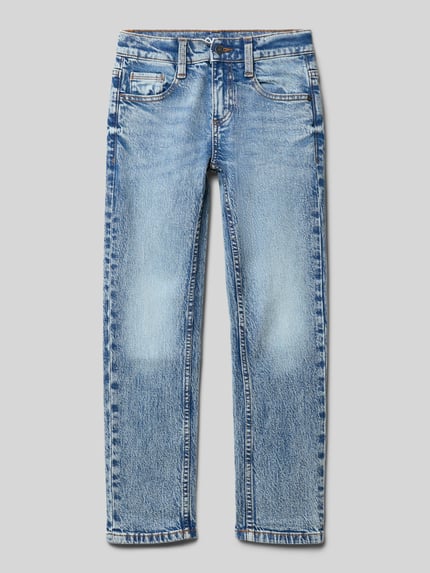 s.Oliver RED LABEL Regular Fit Jeans aus Baumwoll-Mix Modell 'PETE' Blau 1