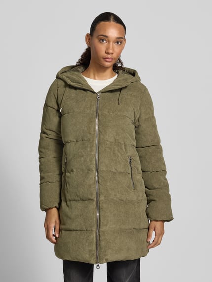 ONLY Steppmantel mit Kapuze Modell 'ONLDOLLY' Khaki 4
