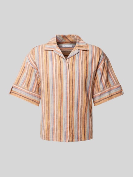 KnowledgeCotton Apparel Bluse mit 3/4-Arm Orange 2