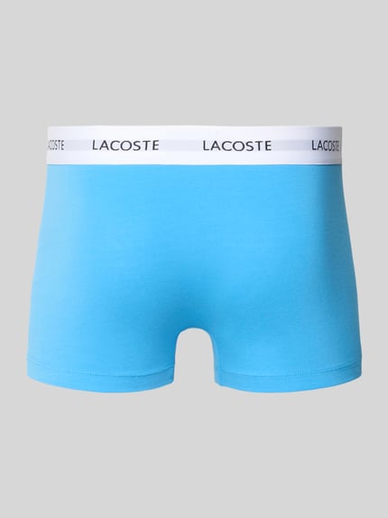 Produktfoto, Trunk aus Baumwoll-Mix im 3er-Pack von Lacoste aus hellblauem Stoff mit weißem Bund, Herren Pant & Trunk von Lacoste.