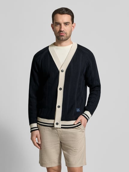 Paul Smith Cardigan mit V-Ausschnitt und Knopfleiste Marine 4
