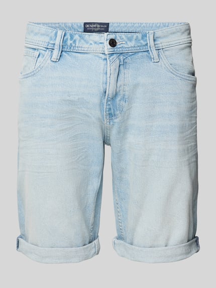 Tom Tailor Denim Slim Fit Bermudas aus Baumwoll-Mix Modell 'PIERS' Hellblau 2