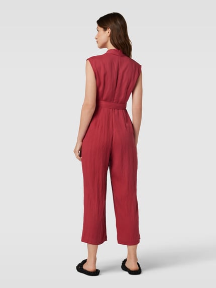 zero Jumpsuit aus Lyocell-Mix mit Viskose-Anteil in Wickel-Optik Fuchsia 5