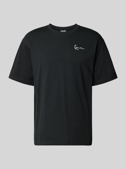 Oversized T-Shirt mit Logo-Stitching Shop The Look MANNEQUINE