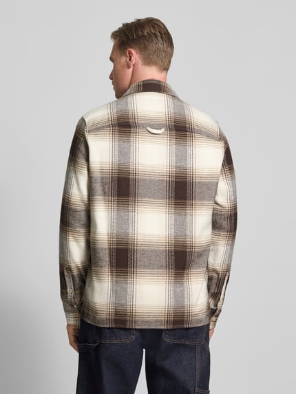 DRYKORN Regular Fit Overshirt mit Brusttasche Modell 'DIEGGO' Mittelbraun 5