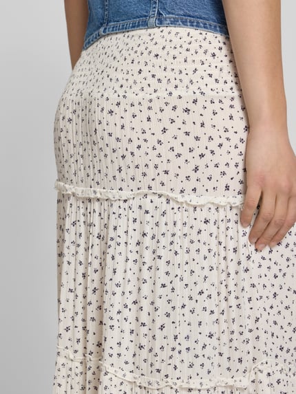 ONLY Maxirok van pure viscose model 'FERNANDA' Wit - 3