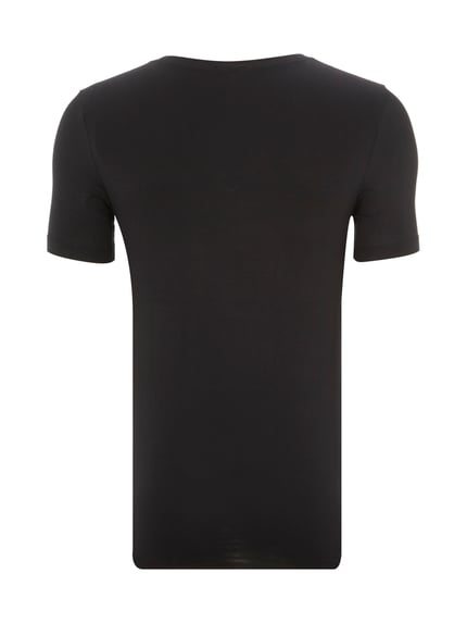 HANRO T-shirt met V-hals Zwart - 3