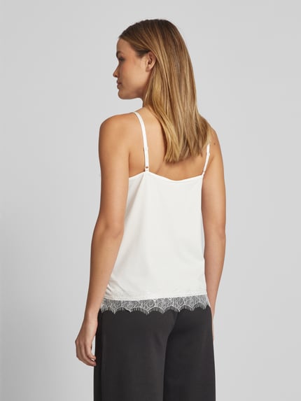 FREE/QUENT Top met kant model 'BICCO' Offwhite - 5