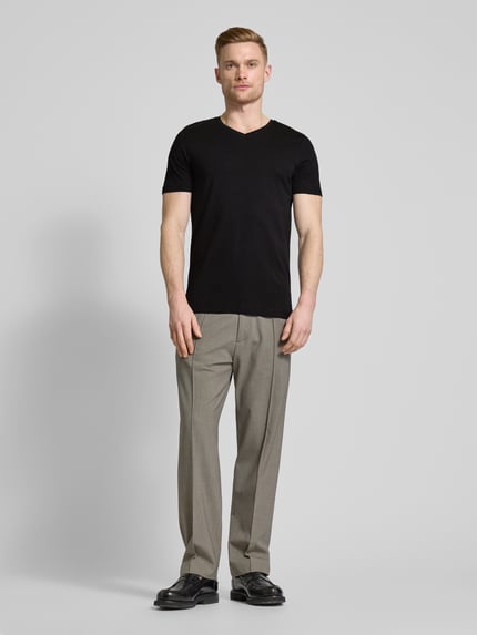 Christian Berg Men T-Shirt mit V-Ausschnitt Black 1