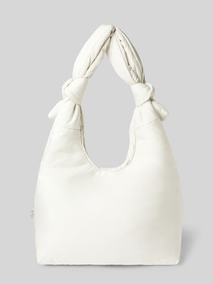 Lefrik Handtasche mit Knotendetails Modell 'BIWA' Weiss 4