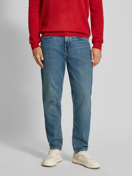 Tommy Hilfiger Relaxed tapered fit jeans van een mix van katoen en lyocell Jeansblauw - 4