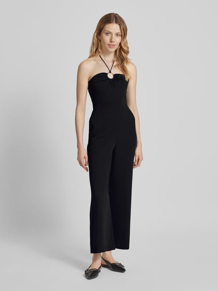 MANGO Jumpsuit mit Neckholder Black 1