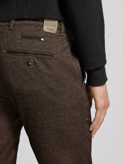 Brax Spodnie materiałowe z wpuszczanymi kieszeniami w stylu francuskim model ‘Fabio’ Beżowy 3