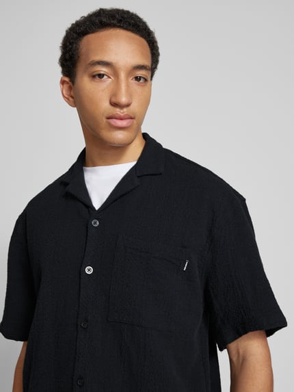 REVIEW Relaxed Fit Freizeithemd mit 1/2-Arm Black 3