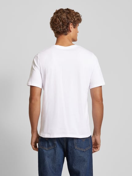 JACK & JONES T-Shirt mit Label-Print Modell 'CORP' Weiss 5