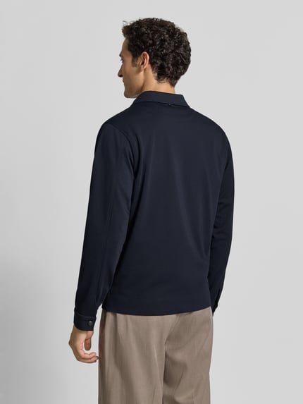 Zuitable Regular Fit Hemdjacke mit Viskose-Mix Modell 'Taylor' Marine 5