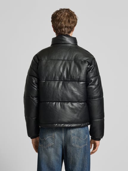 Karl Kani Regular Fit Steppjacke aus reiner Viskose Modell 'Signature' Black 5