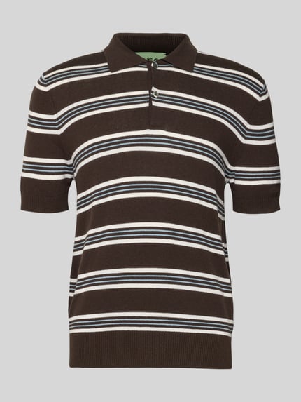Poloshirt aus Baumwoll-Lyocell-Mix mit Kaschmir-Anteil mit gerippten Abschlüssen Shop The Look MANNEQUINE